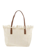 Mc2 Saint Barth City Sangallo Shopper Bag With Embroidered Logo