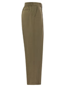Pt Pantaloni Torino Daisy Viscose And Linen Trousers