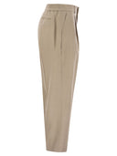 Pt Pt Torino Daisy Wool e pantaloni gessati in cashmere