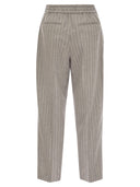 Pt Torino Daisy Wool And Cashmere Pinstripe Pants