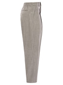 Pt Torino Daisy Wool And Cashmere Pinstripe Pants