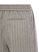 Pt Torino Daisy Wool And Cashmere Pinstripe Pants