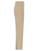 Pt Torino Gioia Slim Trousers In Stretch Viscose