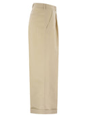 Pt Torino Anna Cotton And Linen Trousers