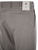 Pt Torino Dieci Stretch Virgin Wool Trousers