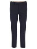 Pt Torino Dieci Stretch Virgin Wool Trousers