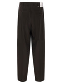 Pt Torino Wide Straight Leg Trousers In Virgin Wool