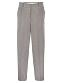 Pt Torino Wide Straight Leg Trousers In Virgin Wool