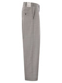 Pt Torino Wide Straight Leg Trousers In Virgin Wool