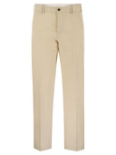 Pt Torino Michael Straight Leg Cotton Linen Trousers