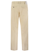 Pt Torino Michael Straight Leg Cotton Linen Trousers