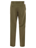 Pt Torino Michael Straight Leg Cotton Linen Trousers
