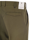 Pt Torino Michael Straight Leg Cotton Linen Trousers