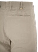 Pt Torino Master Fit Cotton Linen Trousers