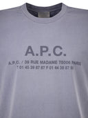 A.P.C. Organic Cotton T Shirt With Logo Print