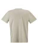 A.P.C. Organic Cotton T Shirt With Logo Print