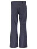 A.P.C. Cotton Denim Flared Leg Jeans