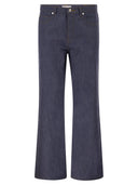 A.P.C. Cotton Denim Flared Leg Jeans