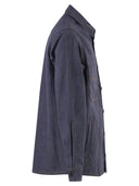 A.P.C. Cotton Denim Shirt With Patch Pockets