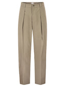 A.P.C. Tailored Cotton Trousers With Pleats