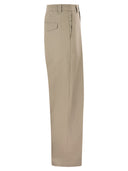A.P.C. Tailored Cotton Trousers With Pleats