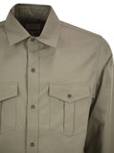 A.P.C. Cotton Utility Shirt With Patch Pockets