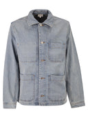 A.P.C. Cotton Denim Jacket With Patch Pockets