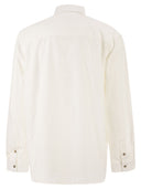 A.P.C. Cotton Button Down Shirt With Embroidered Logo