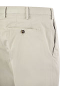 Pt pantaloni magri Pt Pantaloni Torino in cotone e seta