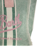 Mc2 Saint Barth Colette Striped Patterned Handbag