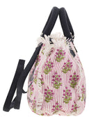 Mc2 Saint Barth Colette Striped And Flower Patterned Handbag