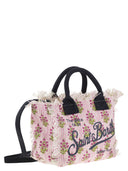 Mc2 Saint Barth Colette Striped And Flower Patterned Handbag