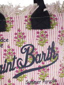 Mc2 Saint Barth Colette Striped And Flower Patterned Handbag