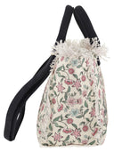 Mc2 Saint Barth Floral Canvas Tote Bag With Frayed Details