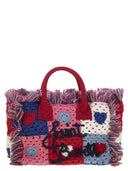 MC2 Saint Barth Colette Crochet Handbag med heklet blomsterlapp