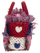 MC2 Saint Barth Colette Crochet Handbag med heklet blomsterlapp
