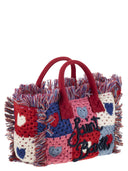 MC2 Saint Barth Colette Crochet Handbag med heklet blomsterlapp