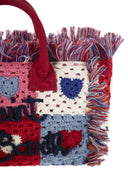 MC2 Saint Barth Colette Crochet Handbag med heklet blomsterlapp