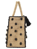 Mc2 Saint Barth Colette Polka Dot Raffia Handbag