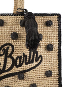 Mc2 Saint Barth Colette Polka Dot Raffia Handbag