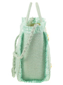 Mc2 Saint Barth Colette Straw Effect Bag With Embroidered Logo
