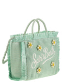 Mc2 Saint Barth Colette Straw Effect Bag With Embroidered Logo