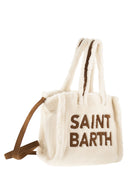 Mc2 Saint Barth Colette Teddy Sherpa Handbag With Logo
