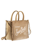 Mc2 Saint Barth Colette Velvet Handbag With Logo