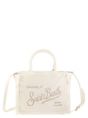 Mc2 Saint Barth Colette Velvet Handbag With Logo