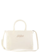 Mc2 Saint Barth Colette Velvet Handbag With Logo