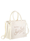 Mc2 Saint Barth Colette Velvet Handbag With Logo