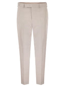 Pt Torino Tailored Trousers In Cotton And Wool Blend