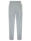 Pt Torino Tailored Trousers In Cotton And Wool Blend