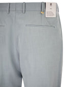 Pt Torino Tailored Trousers In Cotton And Wool Blend